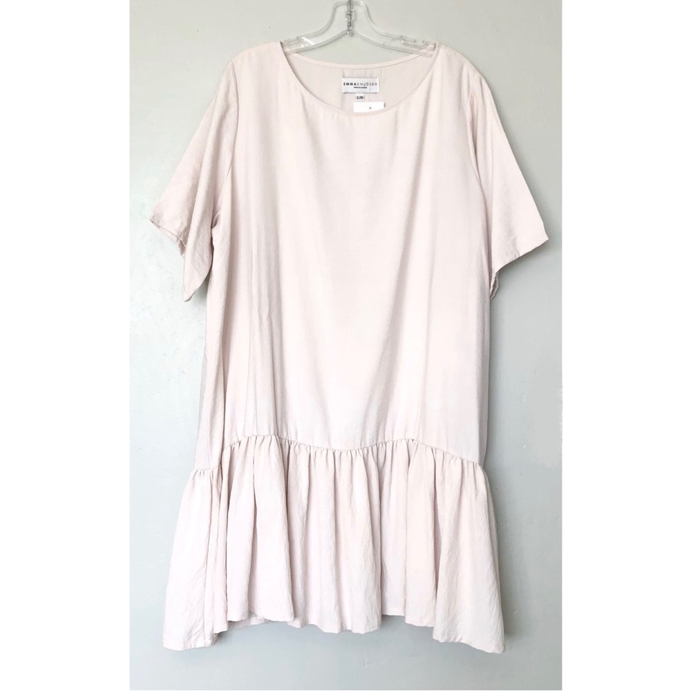 Emma Knudsen Cream Oversized short sleeve dress Size L